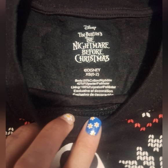Disney Black and Red Nightmare Before Christmas Sweater - Picture 3 of 4
